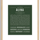 Alina | Name Art Print