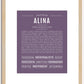 Alina | Name Art Print