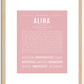 Alina | Name Art Print