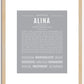 Alina | Name Art Print