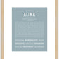 Alina | Name Art Print