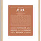 Alina | Name Art Print