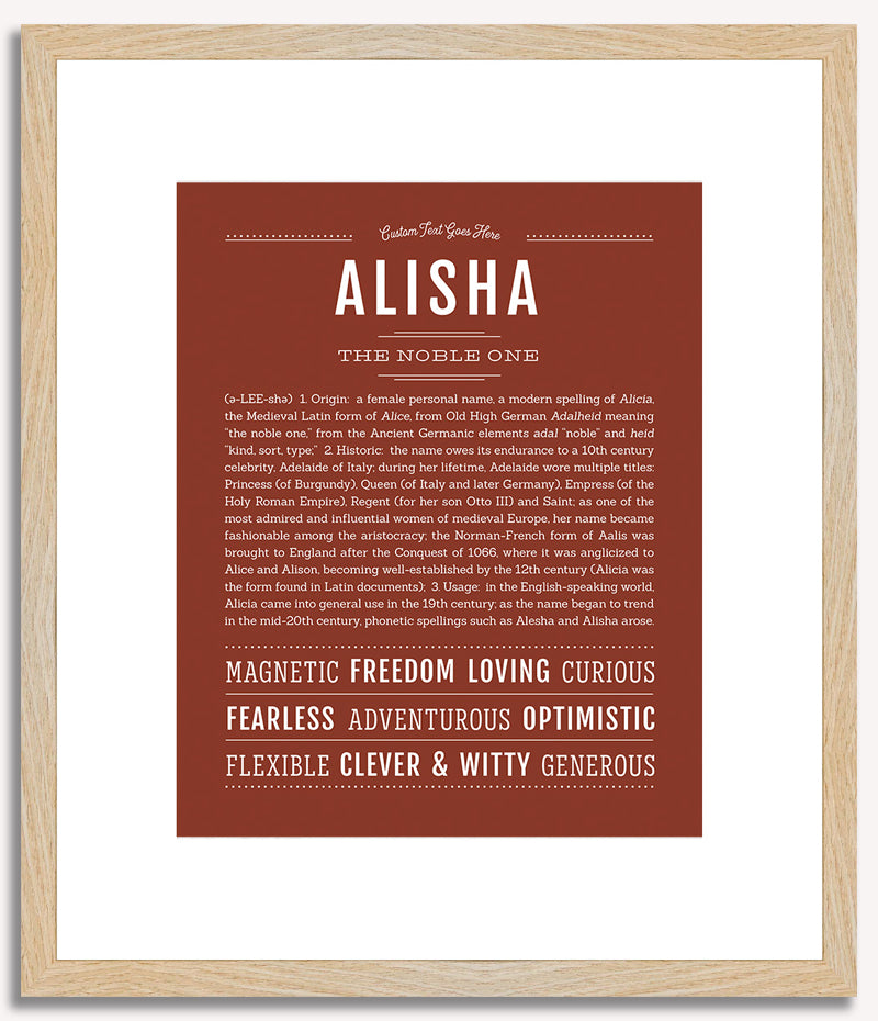 Alisha | Name Art Print