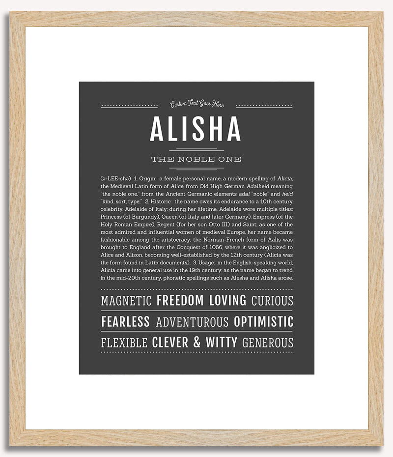 Alisha | Name Art Print