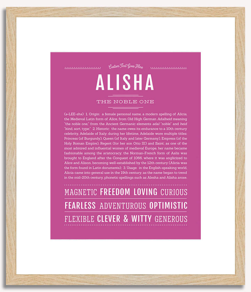 Alisha | Name Art Print