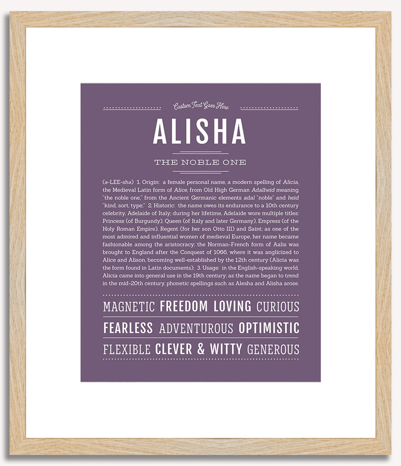 Alisha | Name Art Print