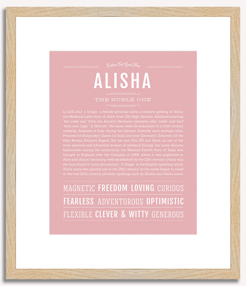 Alisha | Name Art Print