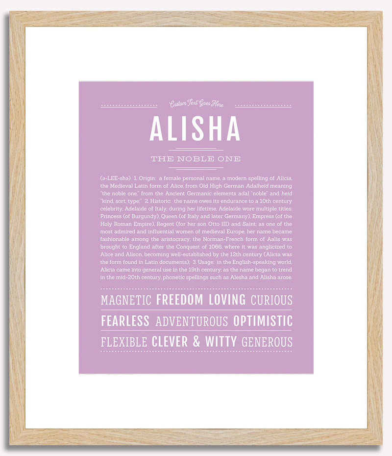 Alisha | Name Art Print