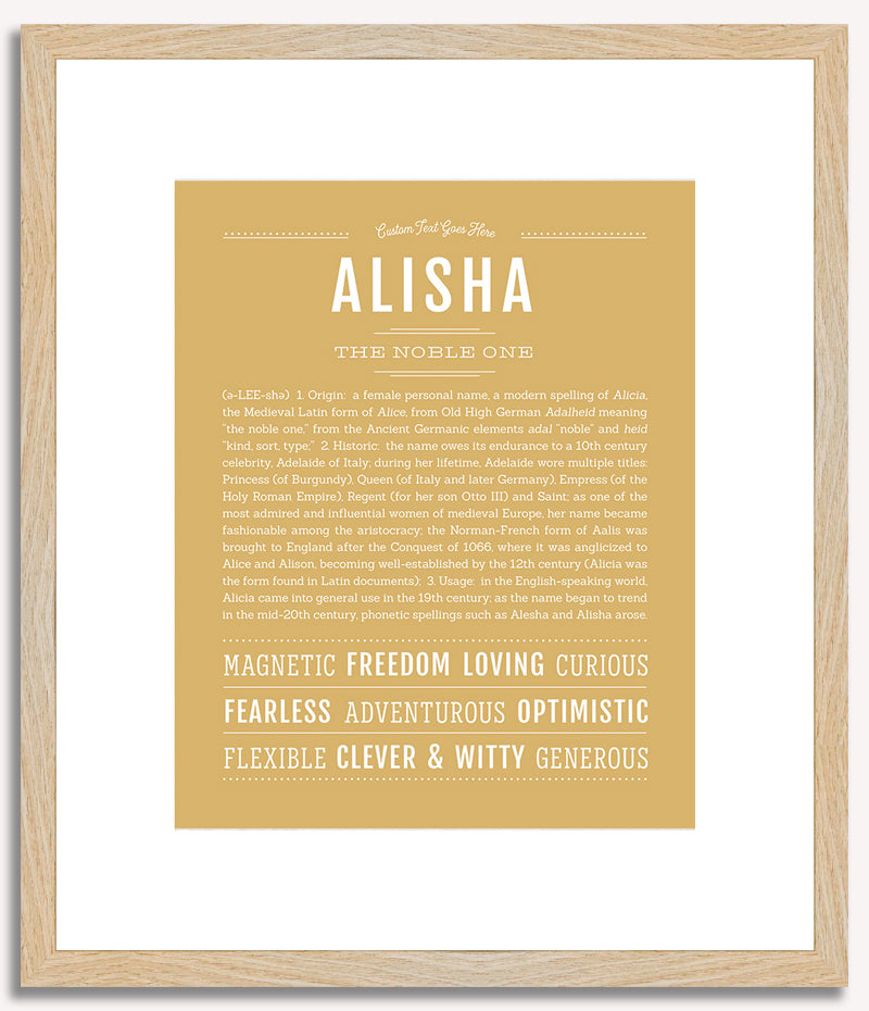 Alisha | Name Art Print