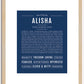 Alisha | Name Art Print