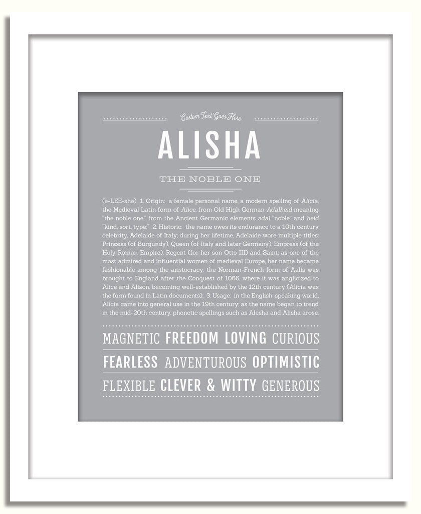 Frame Options | Light Gray | White Frame, Matted