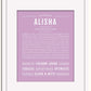 Frame Options | Lilac | White Frame, Matted