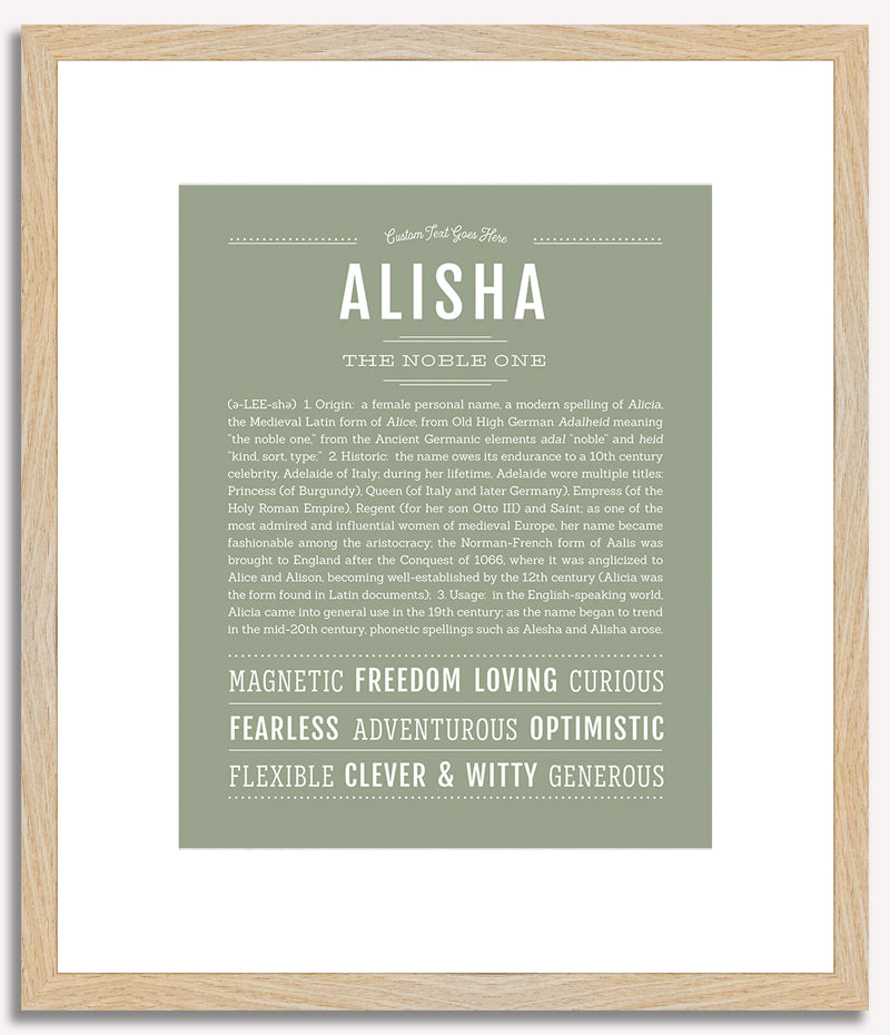 Alisha | Name Art Print