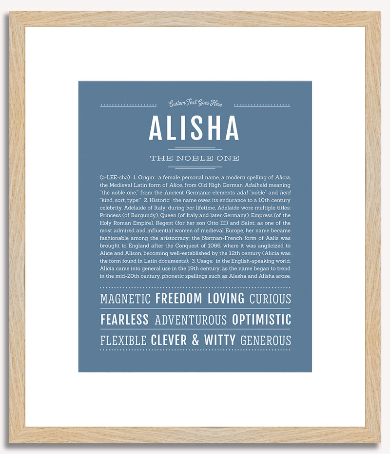 Alisha | Name Art Print