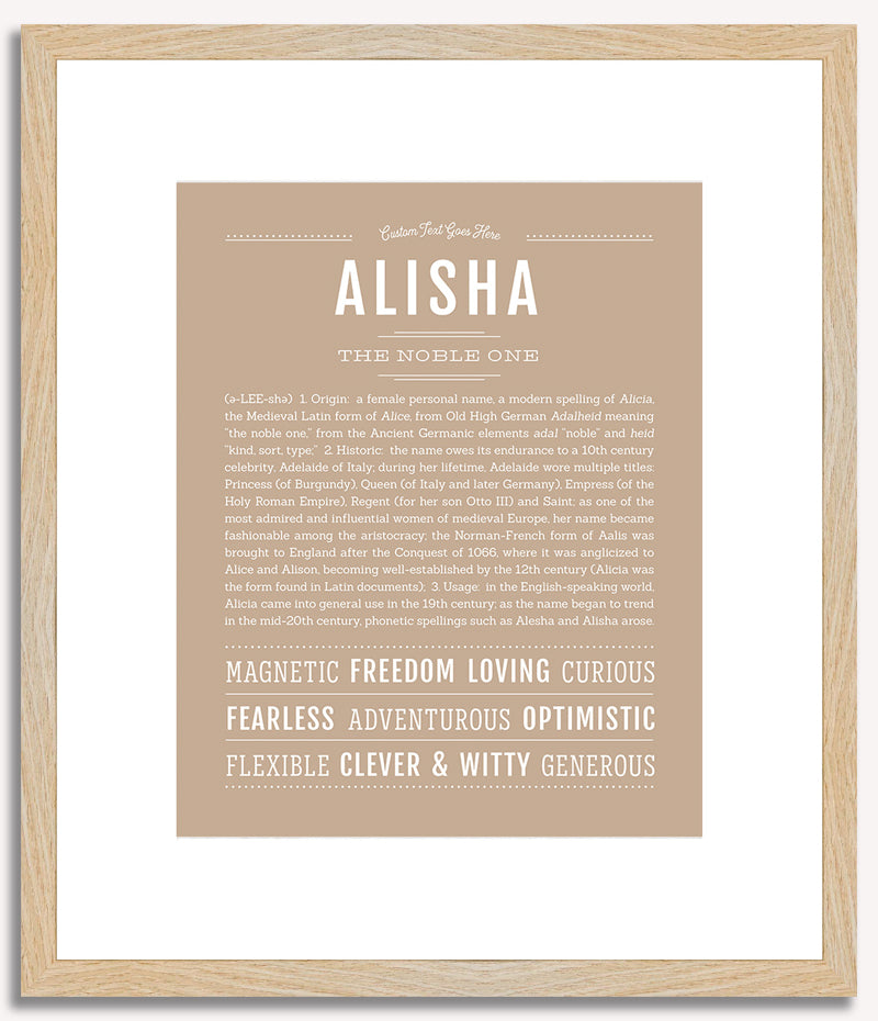 Alisha | Name Art Print