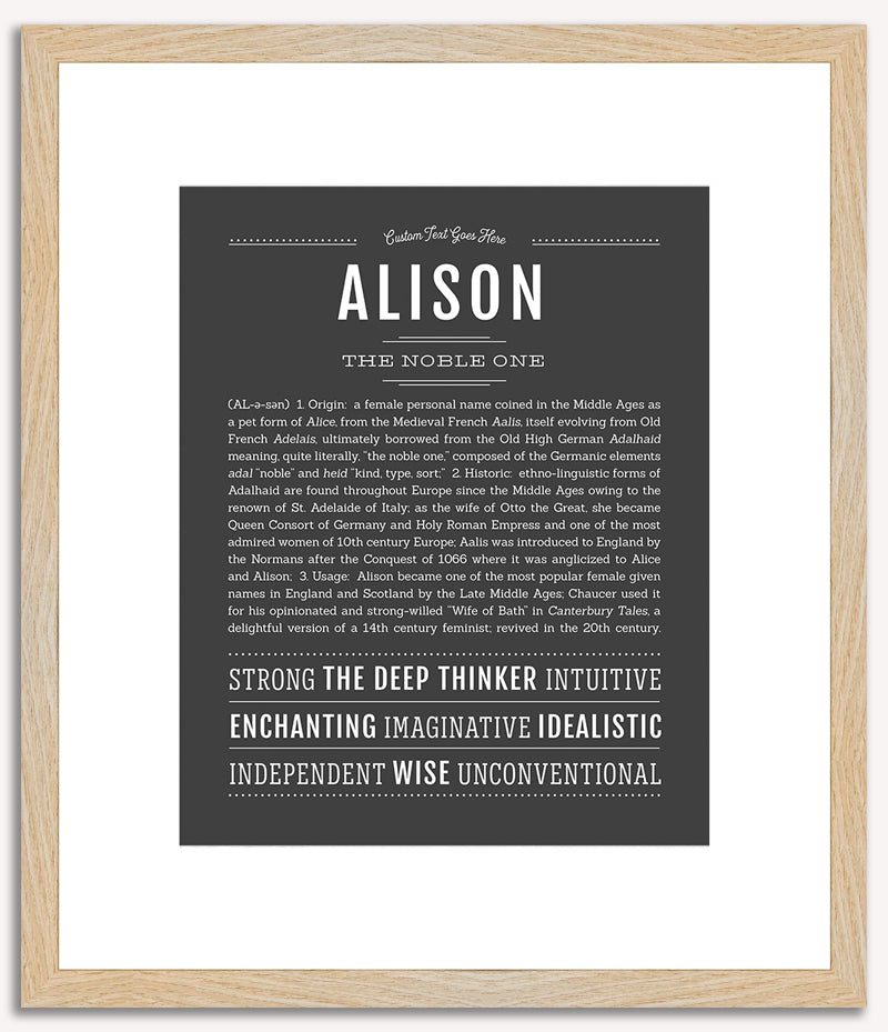 Alison | Name Art Print