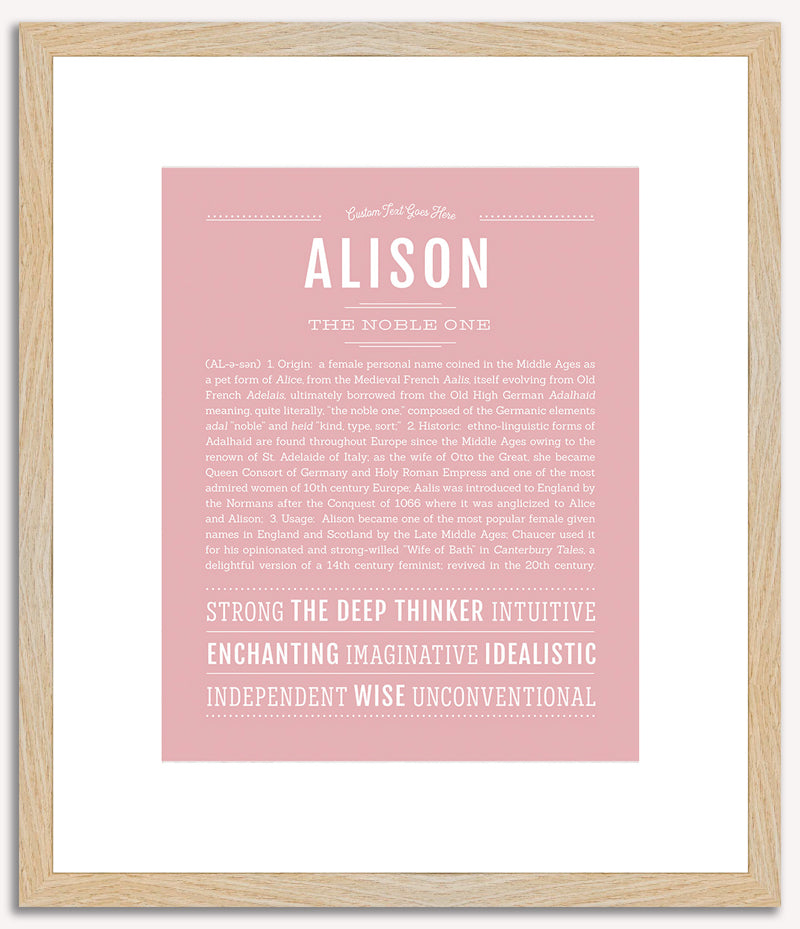 Alison | Name Art Print