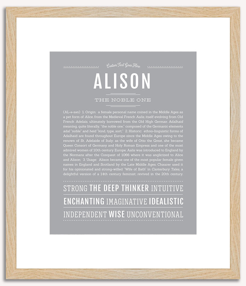 Alison | Name Art Print