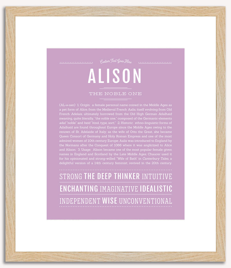 Alison | Name Art Print