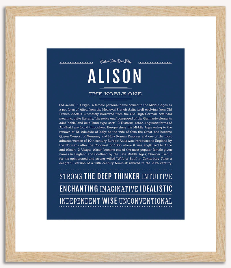 Alison | Name Art Print