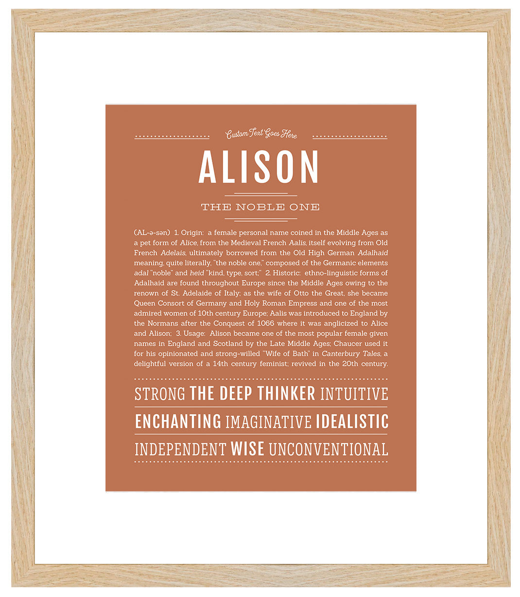 Alison | Name Art Print