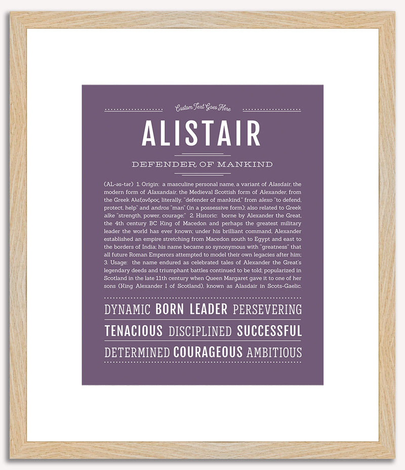 Alistair | Name Art Print