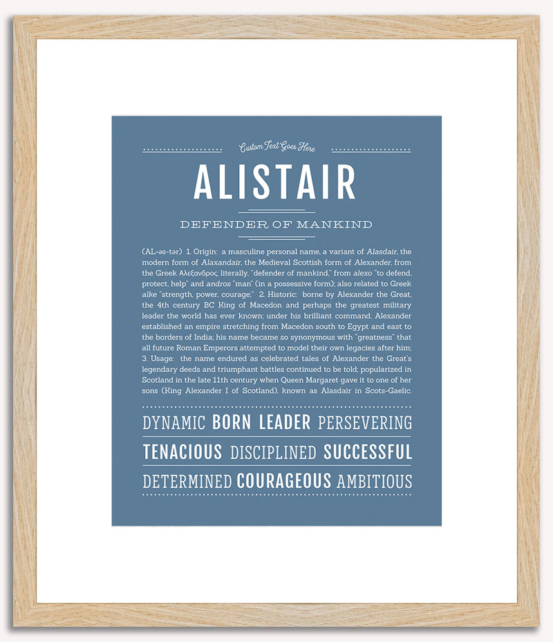 Alistair | Name Art Print