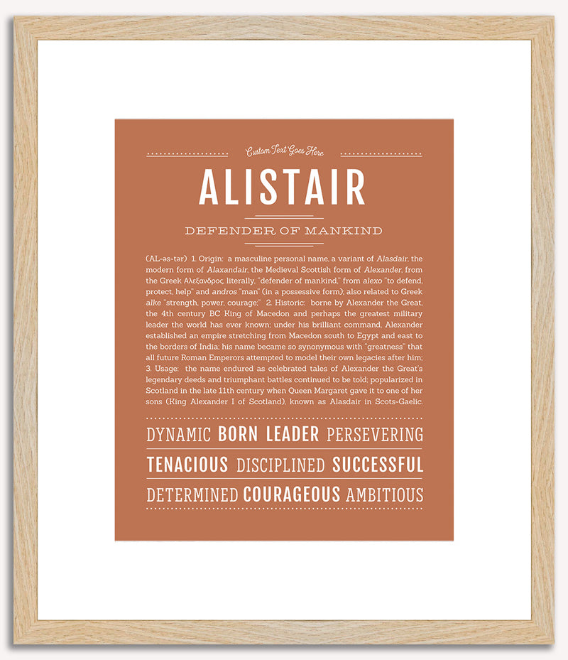 Alistair | Name Art Print