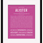 Frame Options | Dark Pink | Black Frame, Matted