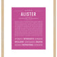 Frame Options | Dark Pink | Maple Frame, Matted