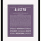 Frame Options | Deep Purple | Black Frame, Matted