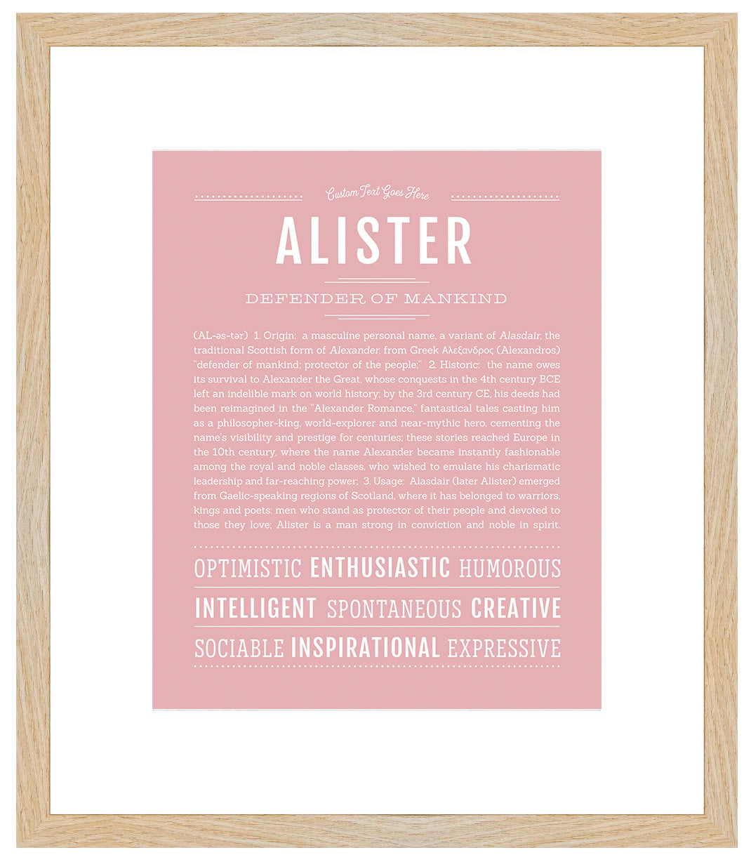 Frame Options | Dusty Rose | Maple Frame, Matted
