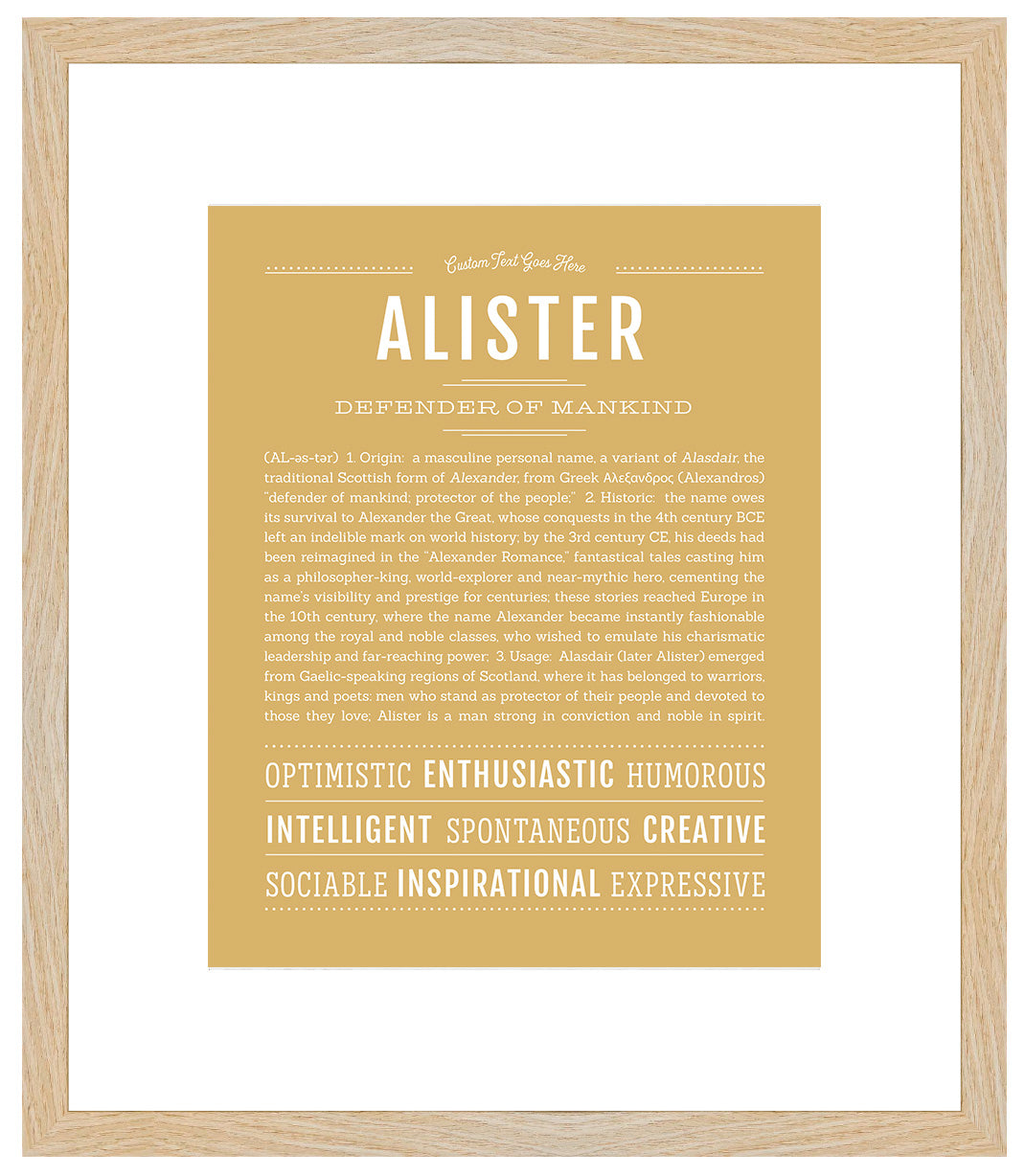 Frame Options | Matte Gold | Maple Frame, Matted