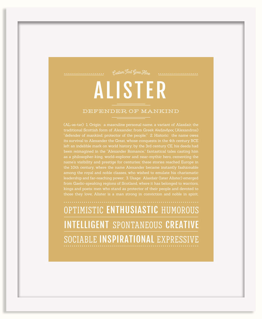 Frame Options | Matte Gold | White Frame, Matted
