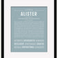 Frame Options | Powder Blue | Black Frame, Matted