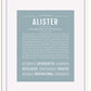 Frame Options | Powder Blue | White Frame, Matted