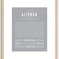 Alithea | Name Art Print