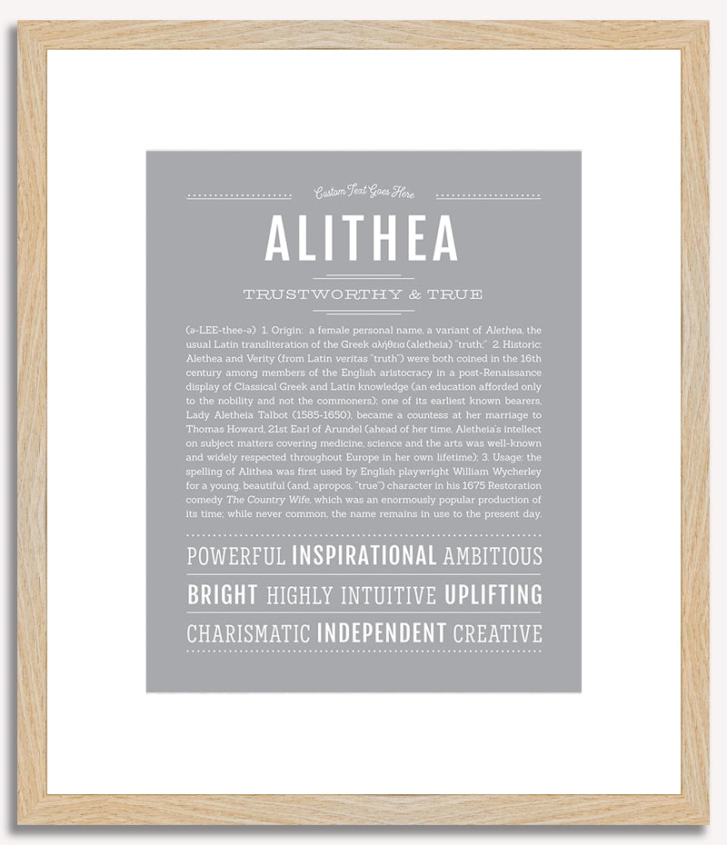 Alithea | Name Art Print