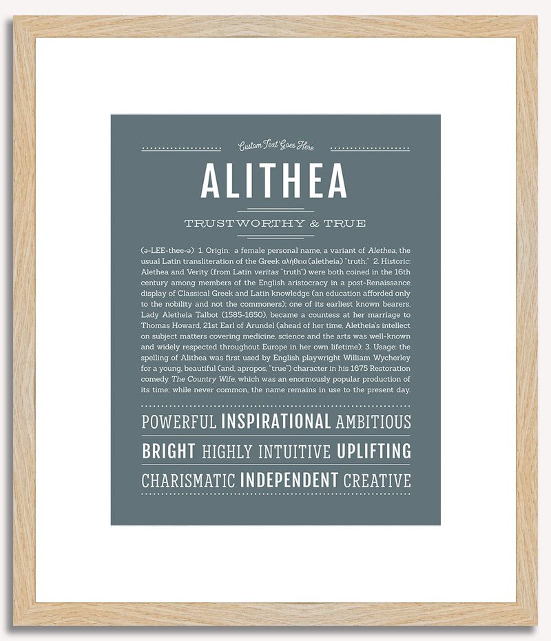 Alithea | Name Art Print