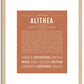 Alithea | Name Art Print