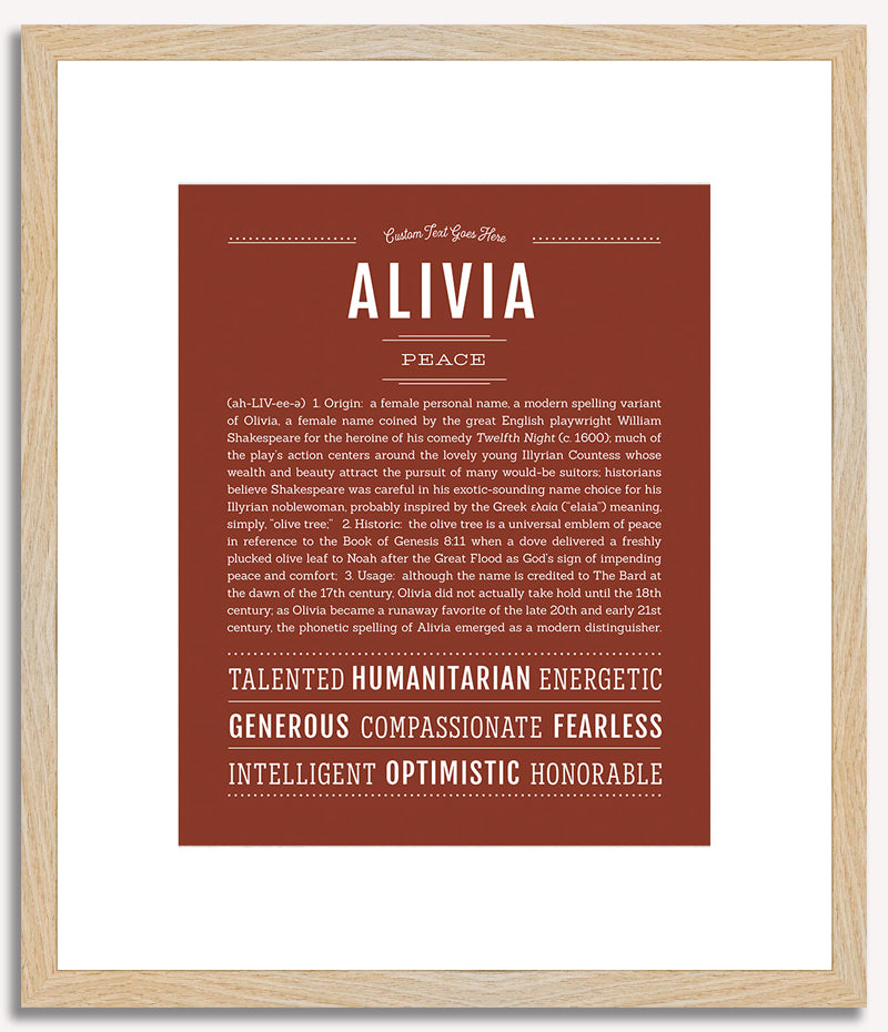 Alivia | Name Art Print