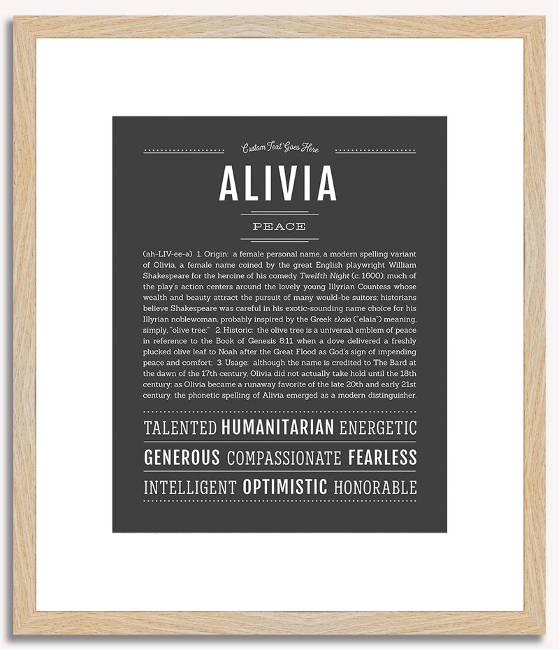 Alivia | Name Art Print