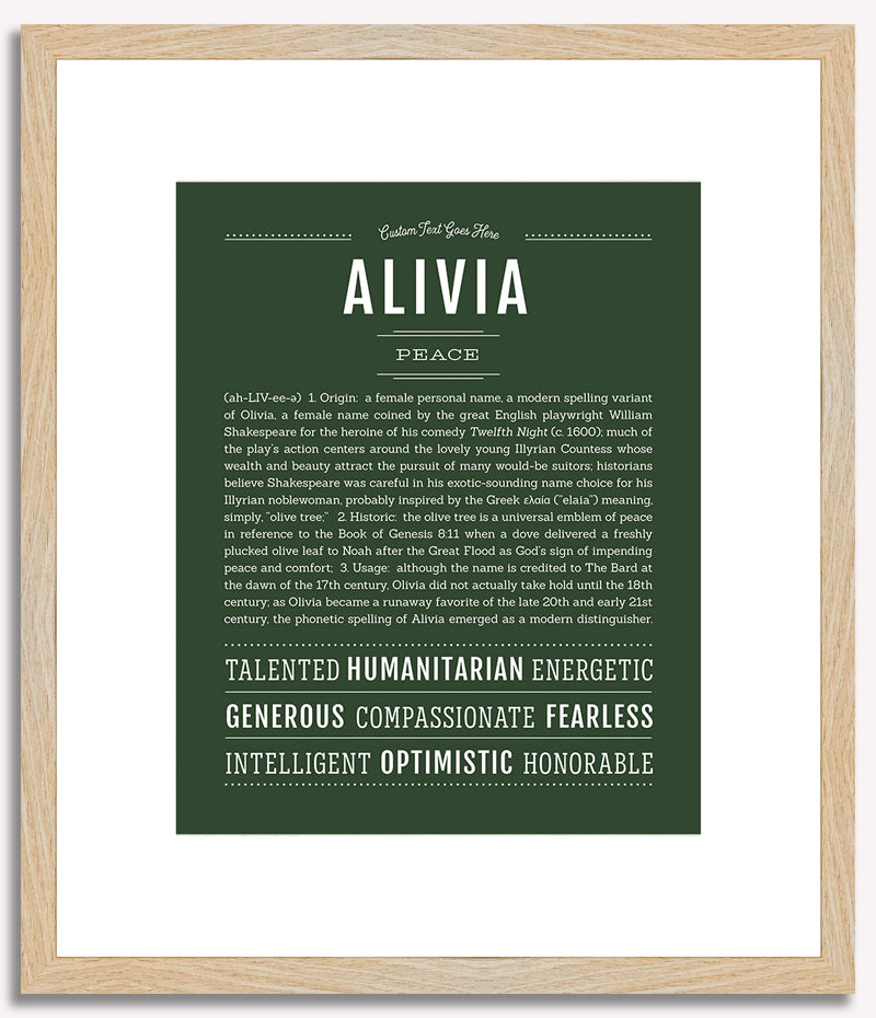 Alivia | Name Art Print