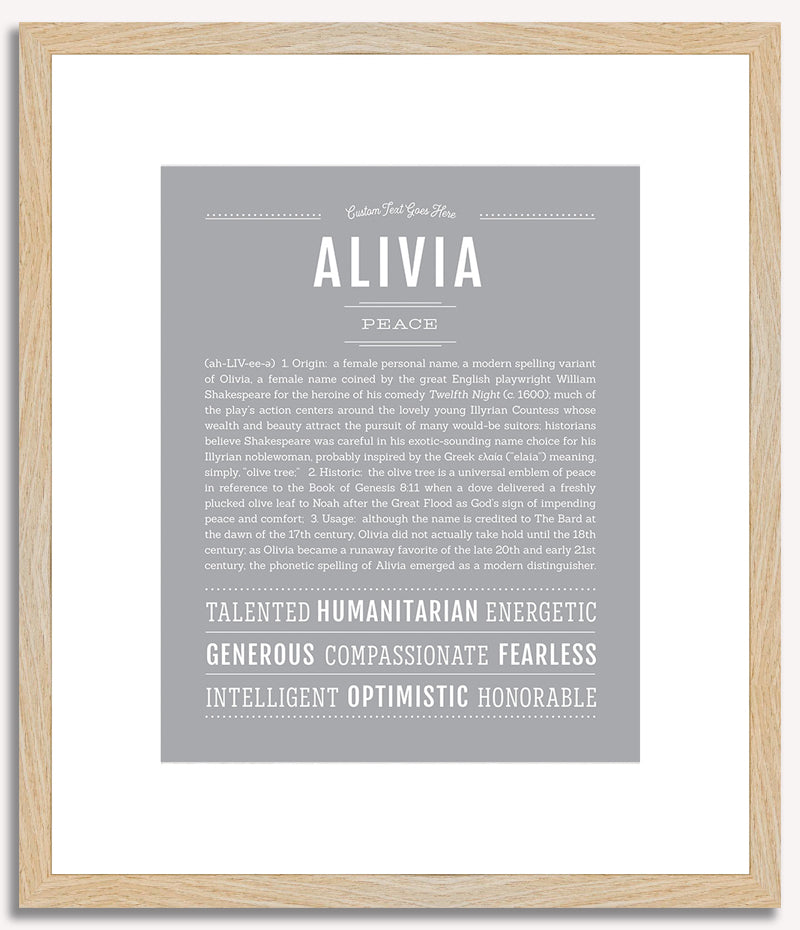 Alivia | Name Art Print