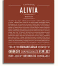 Alivia | Name Art Print – Name Stories