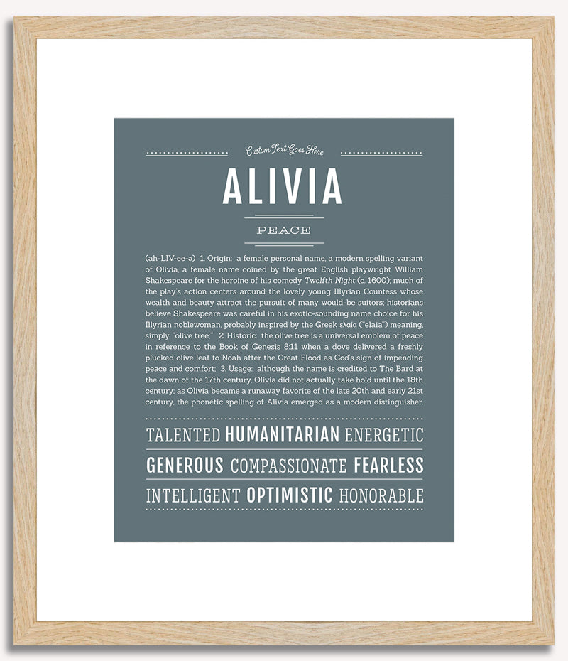 Alivia | Name Art Print