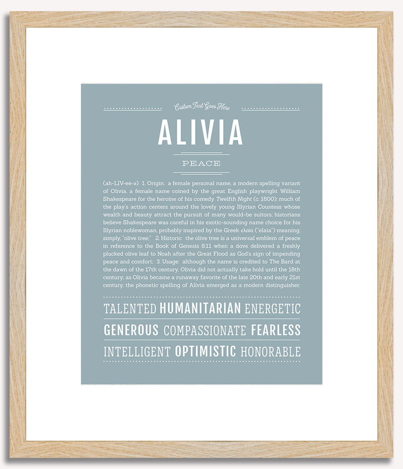 Alivia | Name Art Print