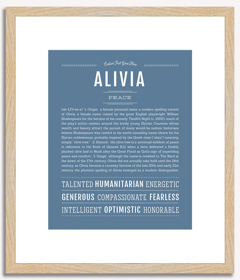 Alivia | Name Art Print