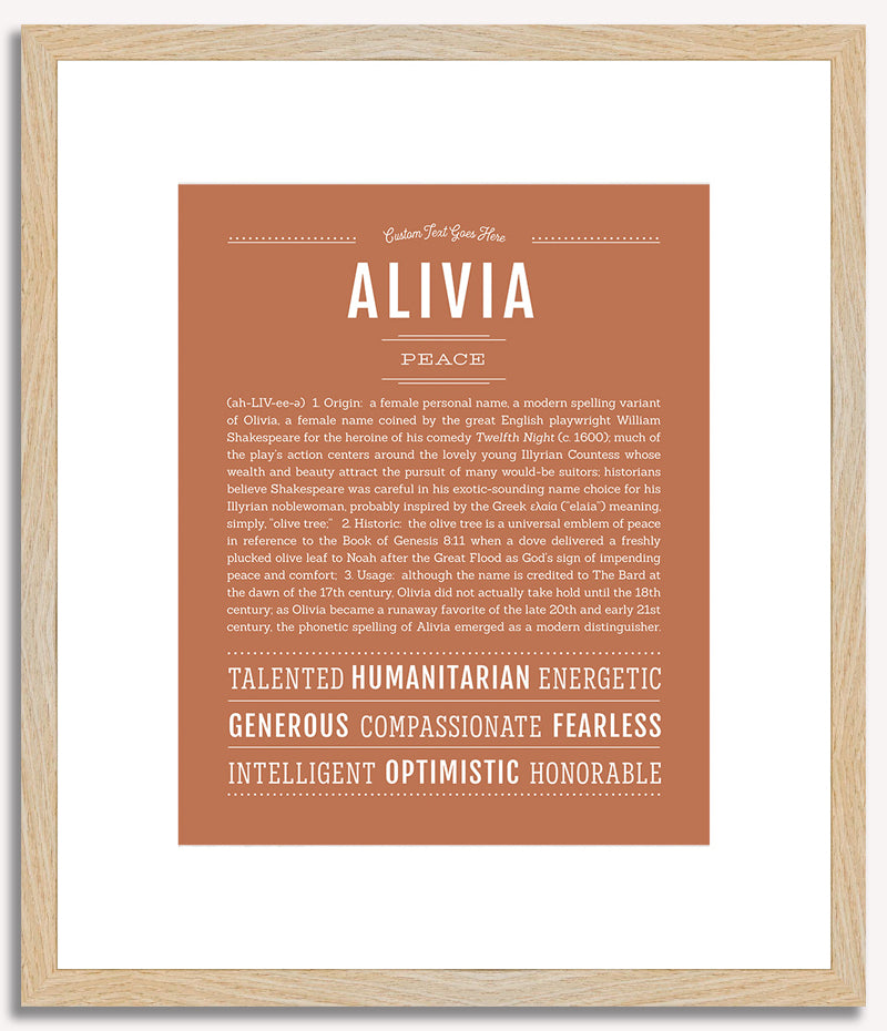 Alivia | Name Art Print