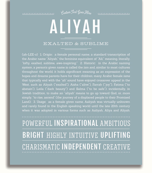 Frame Options | Powder Blue | No Frame